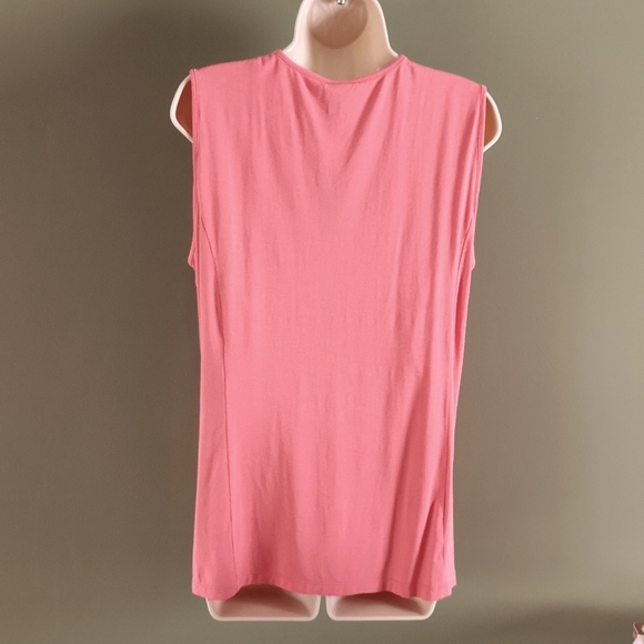 NWT Tribal Coral Pink Fitted Sport Golf Lounge Top Sz XL - Picture 6 of 8